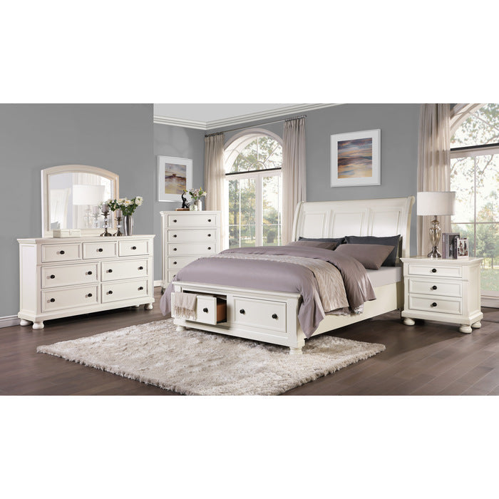 1714W-1* (3)Queen Sleigh Platform Bed with Footboard Storage - 1714W-1*