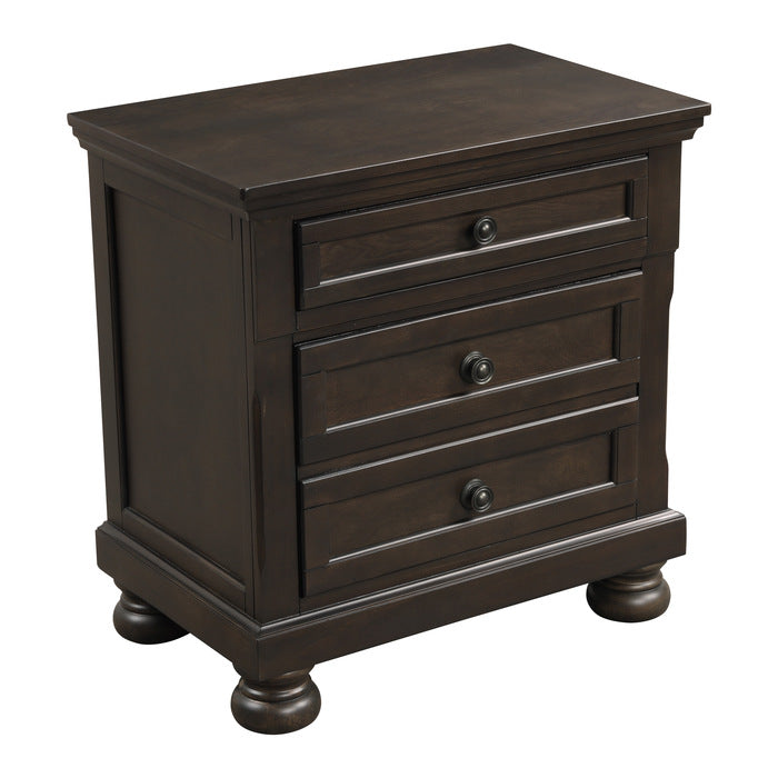 1718GY-4 Night Stand, Hidden Drawer - 1718GY-4