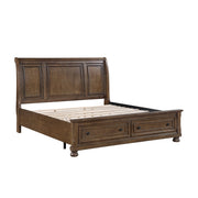 1718KBR-1EK* (3) Eastern King Platform Bed with Footboard Storage - 1718KBR-1EK*