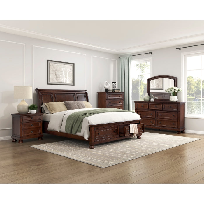 1718KNC-1EK* (3) Eastern King Platform Bed with Footboard Storage - 1718KNC-1EK*