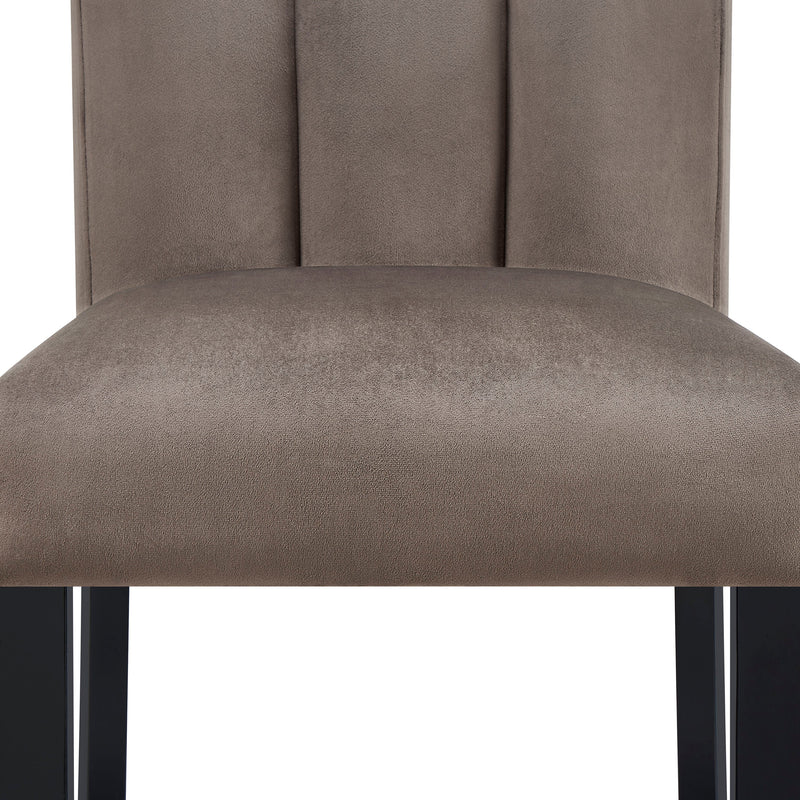 Vega Black/Brown Counter Height Chair, Set of 2 from Crown Mark - Lara Furniture