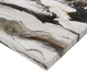 Vega Black/Brown Faux Marble Counter Height Set from Crown Mark - Lara Furniture