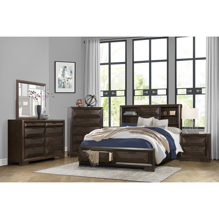 1753K-1CK* (3)California King Platform Bed with Footboard Storage - 1753K-1CK*