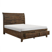 1957K-1CK* (3)California King Sleigh Platform Bed with Footboard Storage - 1957K-1CK*