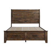 1957K-1EK* (3)Eastern King Sleigh Platform Bed with Footboard Storage - 1957K-1EK*