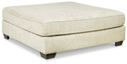 Rawcliffe Parchment 4-Piece Sectional with Ottoman from Ashley - Lara Furniture