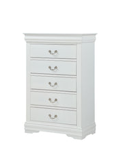 Louis Philip White Sleigh Bedroom Set - Lara FurnitureBedroom Set