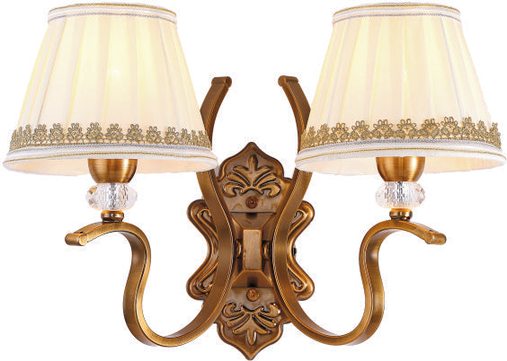 2009W16SB 16 X 11 - 2 LIGHT WALL SCONE SHINY BRONZE - 210000004034