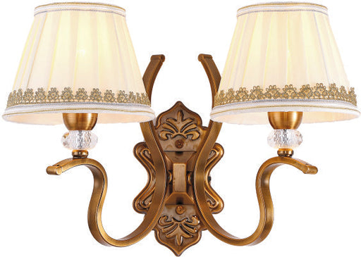 2009W16SB 16 X 11 - 2 LIGHT WALL SCONE SHINY BRONZE - 210000004034
