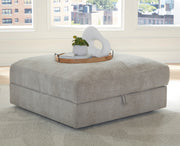 Aslan Court 5-Piece Sectional with Ottoman in Pebble from Ashley - Lara Furniture