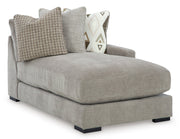 Aslan Court Pebble 6-Piece Sectional with Ottoman from Ashley - Lara Furniture