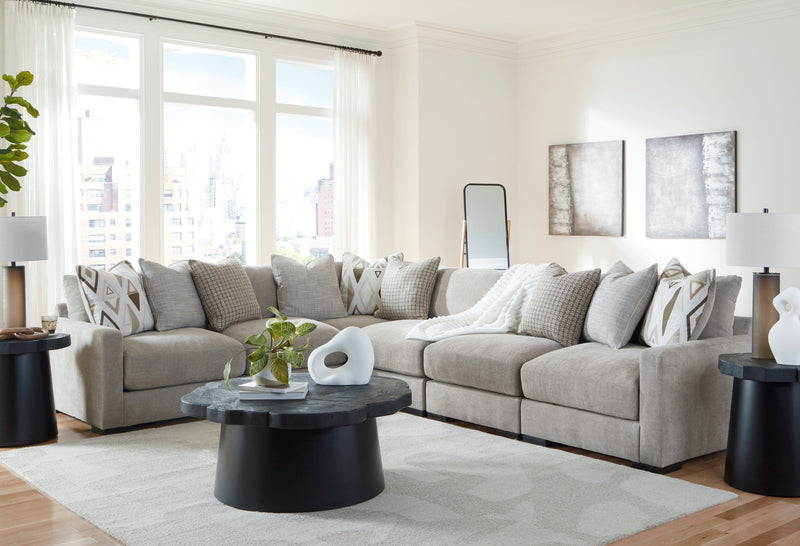 Aslan Court Pebble 6-Piece Modular Sectional from Ashley - Lara Furniture