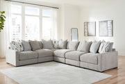 Aslan Court Pebble 6-Piece Modular Sectional from Ashley - Lara Furniture