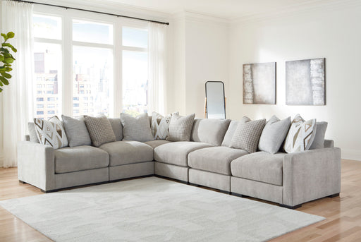 Aslan Court Pebble 6-Piece Modular Sectional from Ashley - Lara Furniture