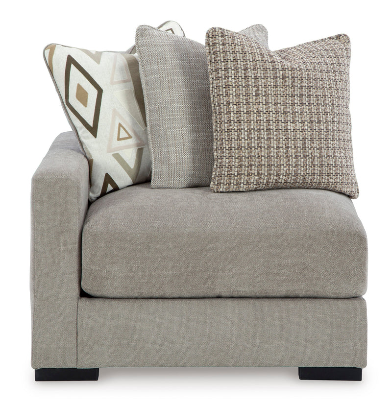 Aslan Court Pebble 2-Piece Loveseat Sectional from Ashley - Lara Furniture