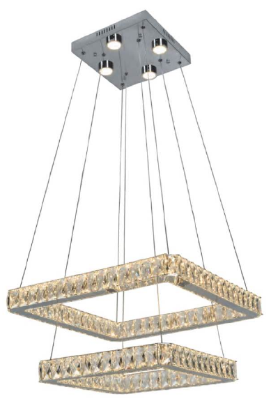 2042D22CCT 22" + 17" SAMSUNG LED CHROME SQUARE - 2 TIER - 210000006654