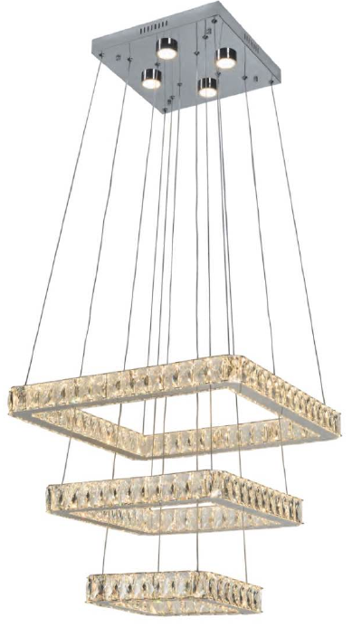 2042D23CCT 22" + 17" +12" SAMSUNG LED CHROME SQUARE - 3 TIER - 210000006656