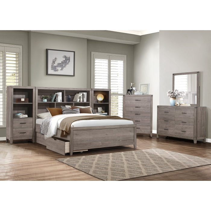 2042NB*WBT 4pc Set Queen Wall Bed with Toy Boxes (QB+2PNS+QT) - 2042NB*WBT