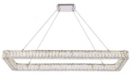 2044D32CCT 32" X 16" SAMSUNG LED CHROME RECTANGULAR-1 TIER - 210000006674