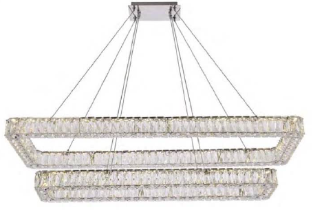2044D33CCT 33" + 27" SAMSUNG LED CHROME RECTANGULAR-2 TIER - 210000006676