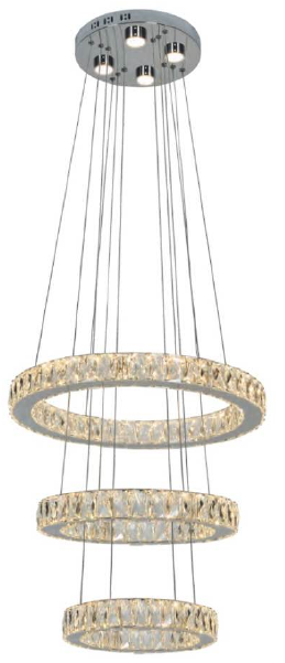 2045D22CCT 21" + 16" +11" SAMSUNG LED CHROME ROUND - 3 TIER - 210000006684