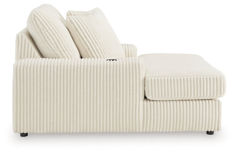 Lindyn 2-Piece Sectional, Chaise and Oversized Ottoman from Ashley - Lara Furniture