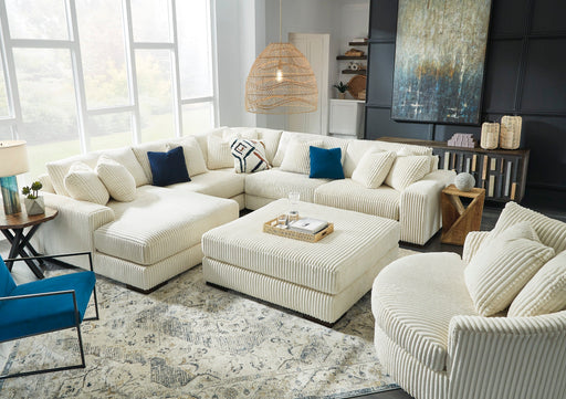 Lindyn Ivory 5-Piece LAF Chaise Sectional -  Ashley - Lara Furniture