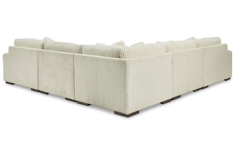 Lindyn Ivory 5-Piece RAF Chaise Sectional -  Ashley - Lara Furniture