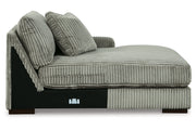 Lindyn Fog 3-Piece Sectional and Chair -  Ashley - Lara Furniture