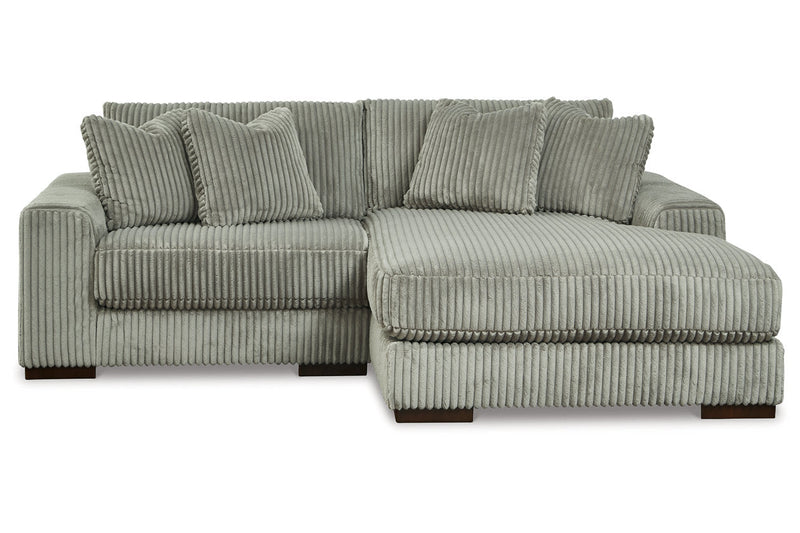 Lindyn Fog 2-Piece RAF Chaise Sectional -  Ashley - Lara Furniture