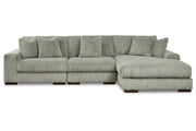 Lindyn Fog 3-Piece Sectional and Chair -  Ashley - Lara Furniture