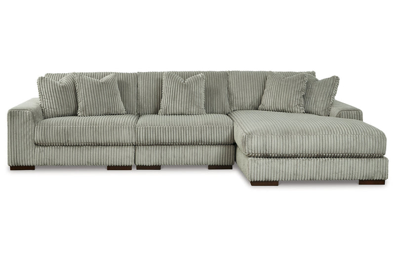 Lindyn Fog 3-Piece Sectional and Chair -  Ashley - Lara Furniture