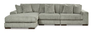 Lindyn Fog 3-Piece LAF Chaise Sectional -  Ashley - Lara Furniture