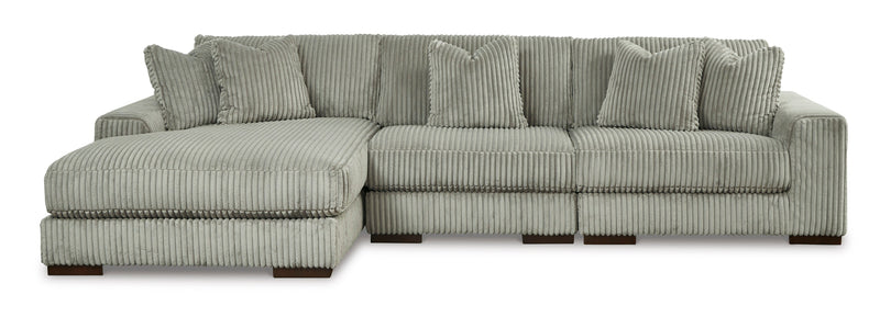 Lindyn Fog 3-Piece LAF Chaise Sectional -  Ashley - Lara Furniture