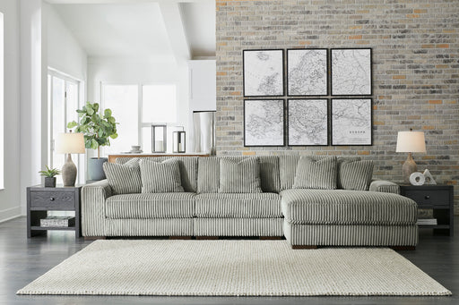 Lindyn Fog 3-Piece RAF Chaise Sectional -  Ashley - Lara Furniture