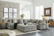 Lindyn Fog 5-Piece LAF Chaise Sectional -  Ashley - Lara Furniture