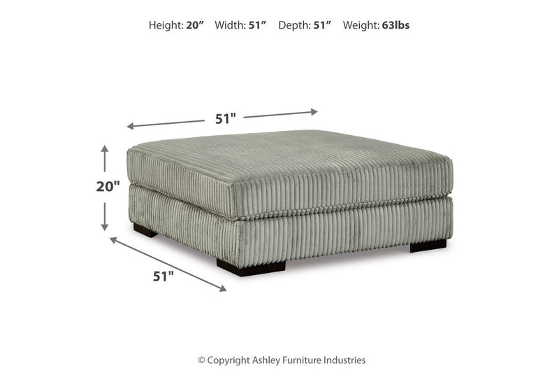 Lindyn Fog 5-Piece Sectional and Ottoman -  Ashley - Lara Furniture