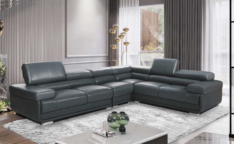 2119 Sectional Dark Grey - Lara FurnitureSectional