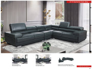 2119 Sectional Dark Grey SET - p11479
