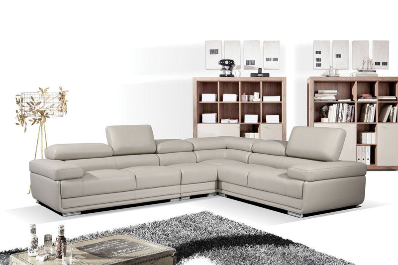 2119 Sectional Light Grey - Lara FurnitureSectional