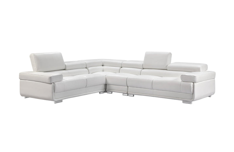 2119 Sectional White - Lara FurnitureSectional