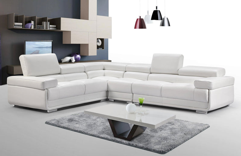 2119 Sectional White - Lara FurnitureSectional