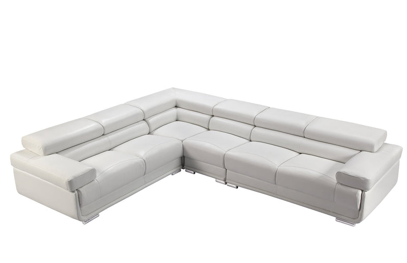 2119 Sectional White - Lara FurnitureSectional