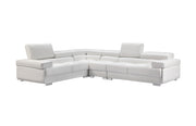 2119 Sectional With Extra Chair - White Set - p14171