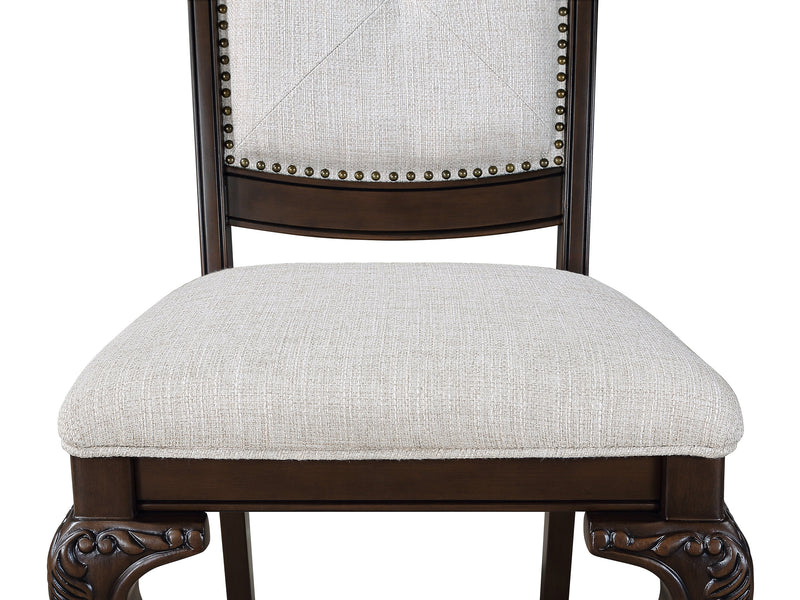 Kiera Coffee Brown Formal Extendable Dining Set from Crown Mark - Lara Furniture