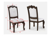 Kiera Coffee Brown Formal Extendable Dining Set from Crown Mark - Lara Furniture