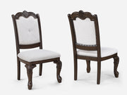 Kiera Coffee Brown Formal Extendable Dining Set from Crown Mark - Lara Furniture