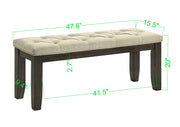 Herbert Espresso/Beige Extendable Dining Set from Crown Mark - Lara Furniture