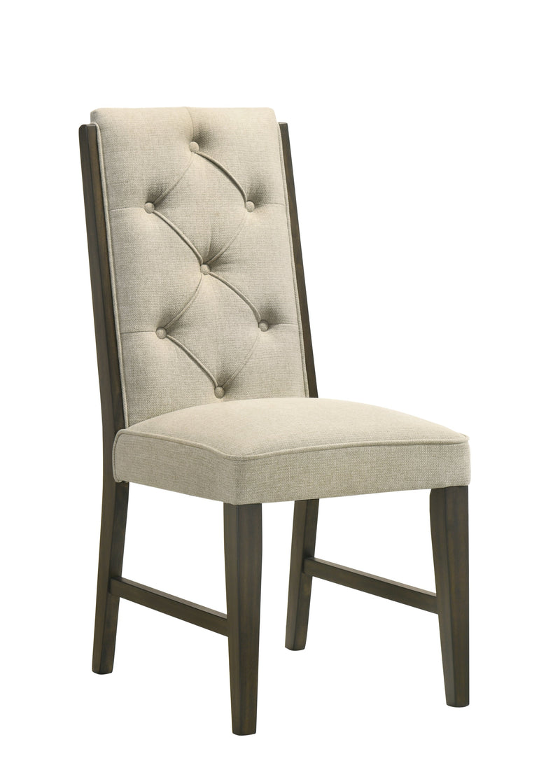 Herbert Espresso/Beige Extendable Dining Set from Crown Mark - Lara Furniture