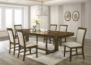 Broadmoor Brown Extendable Dining Set from Crown Mark - Lara Furniture